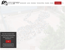 Tablet Screenshot of karls-gymnasium.de